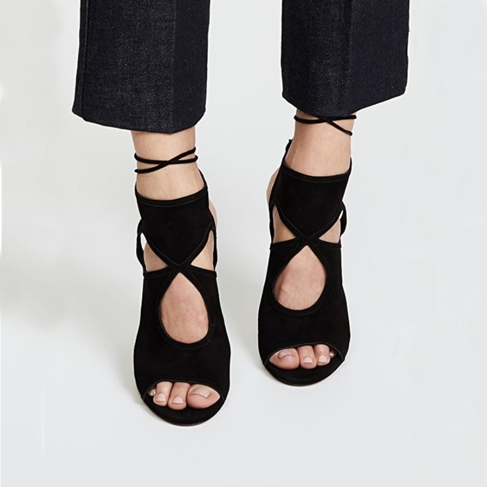 Aquazzura cutout bootie-heels